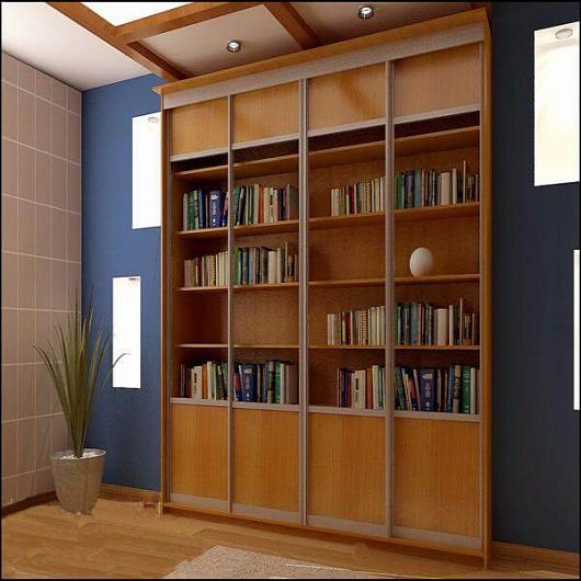 Книжный шкаф библиотека по индивидуальным размерам
